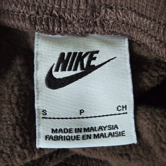 NIKE Chocolate Brown Sweat Shorts S - Picture 2 of 2